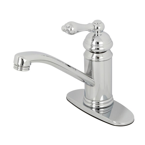 Vintage Bathroom Faucet W/ Push Pop-Up, Chrome